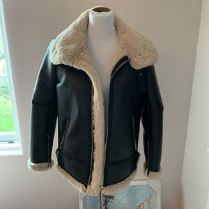 Zara faux leather jacket